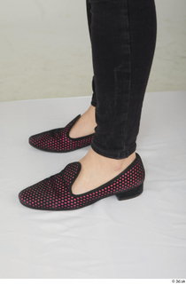  Aera black loafer shoes foot 0003.jpg
